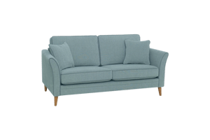 blue loveseat